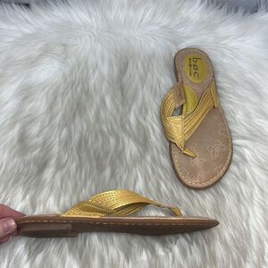 Born Concept BOC Alina Sunshine Yellow Thong Sandals Sz 7